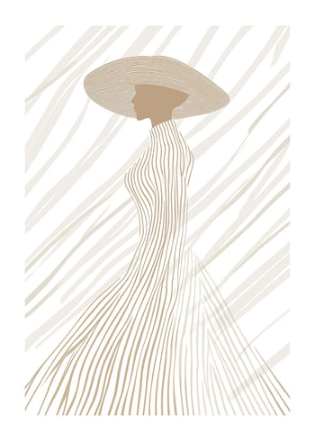 Poster Graceful Silhouette Lines