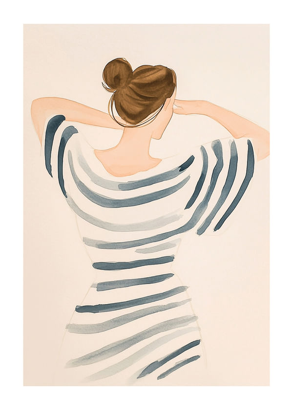 Poster Timeless Graceful Stripes