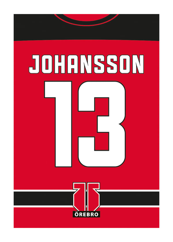 Poster Björn Nalle Johansson #13 Örebro Hockey
