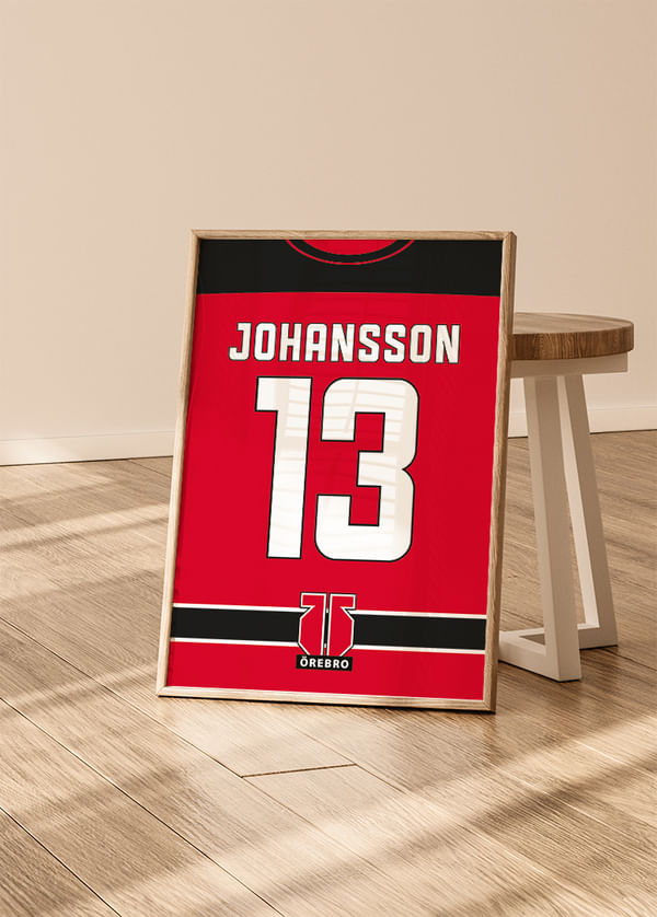 Poster Björn Nalle Johansson #13 Örebro Hockey crossfade