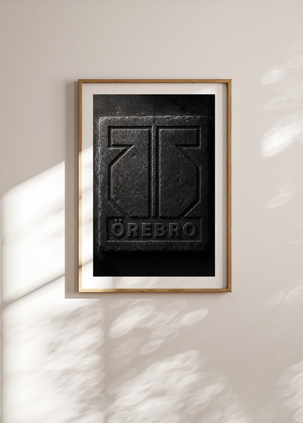 Poster Rough Stone Logo Örebro Hockey Poster crossfade