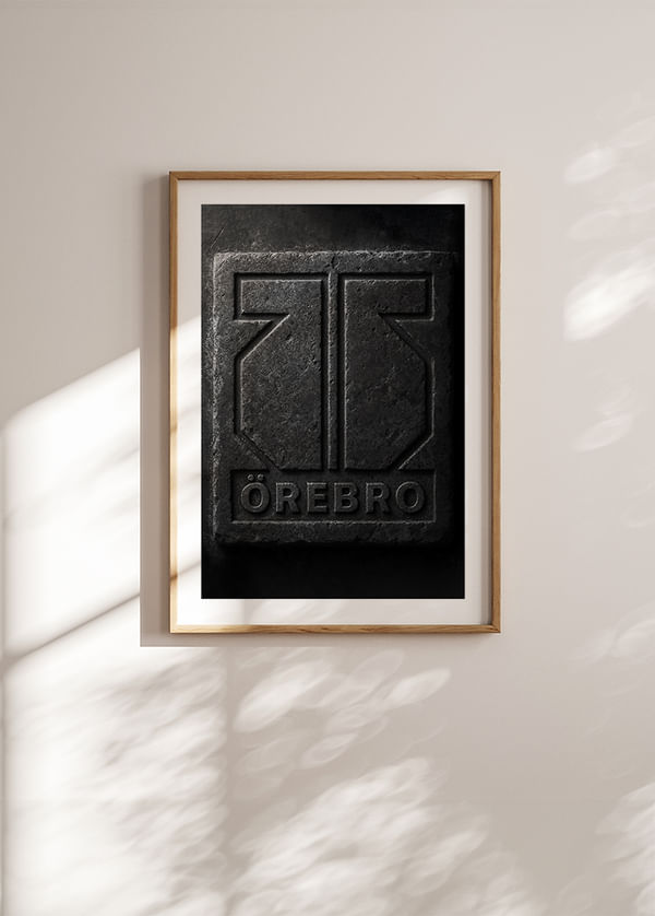 Poster Rough Stone Logo Örebro Hockey Poster crossfade