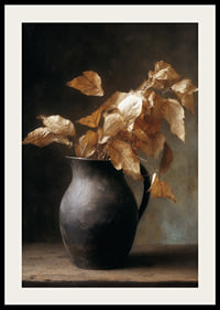 Golden leaves in a rustic pot add warmth and style.-2