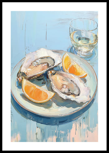 Poster Delicious Oysters