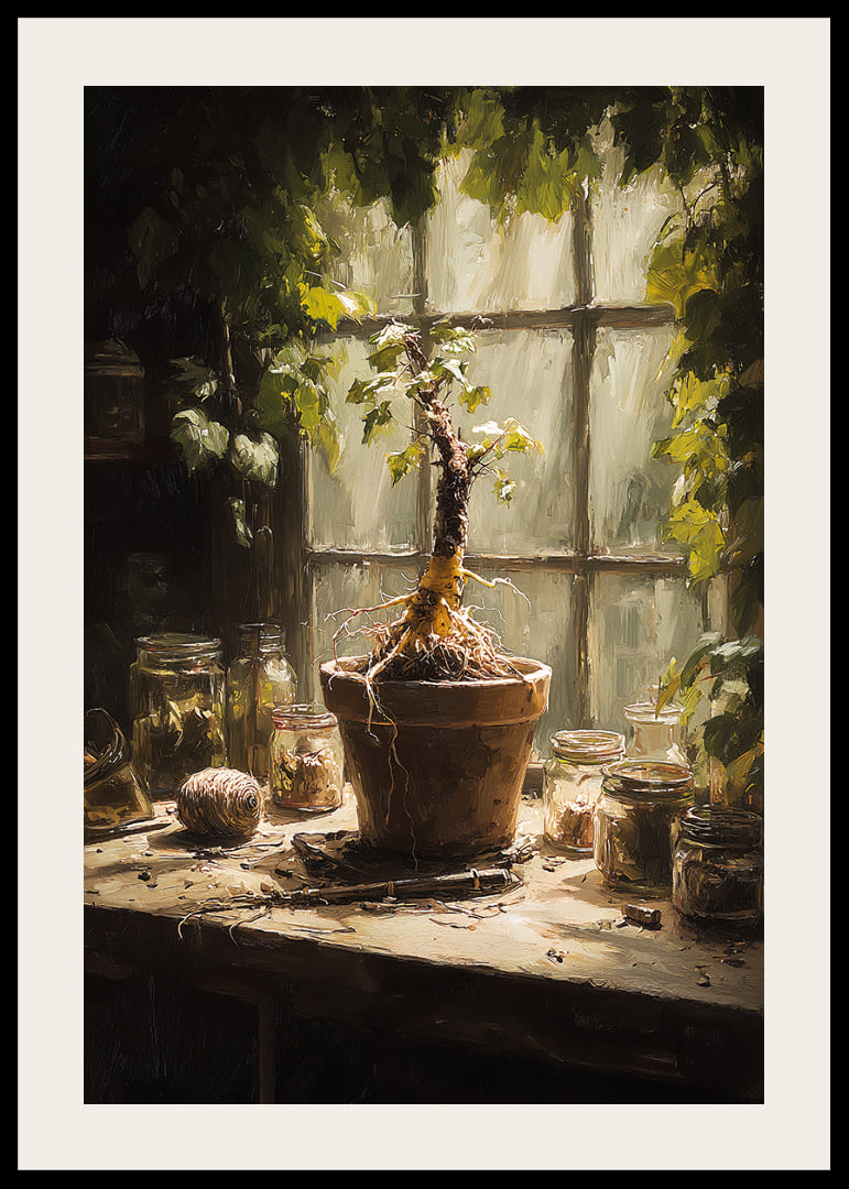A sunlit plant corner creates peace and harmony.-12