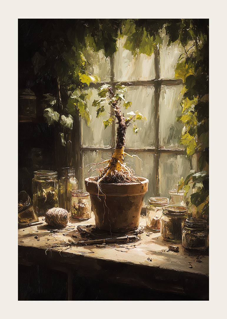 A sunlit plant corner creates peace and harmony.-12