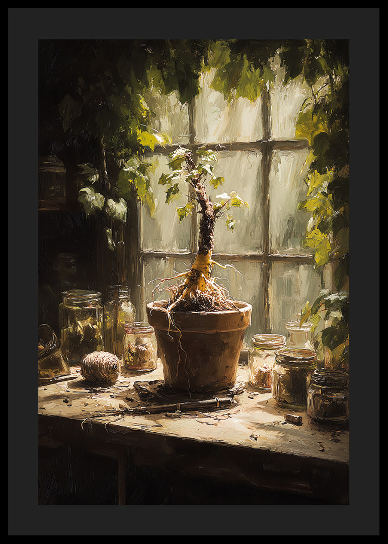 A sunlit plant corner creates peace and harmony.-12