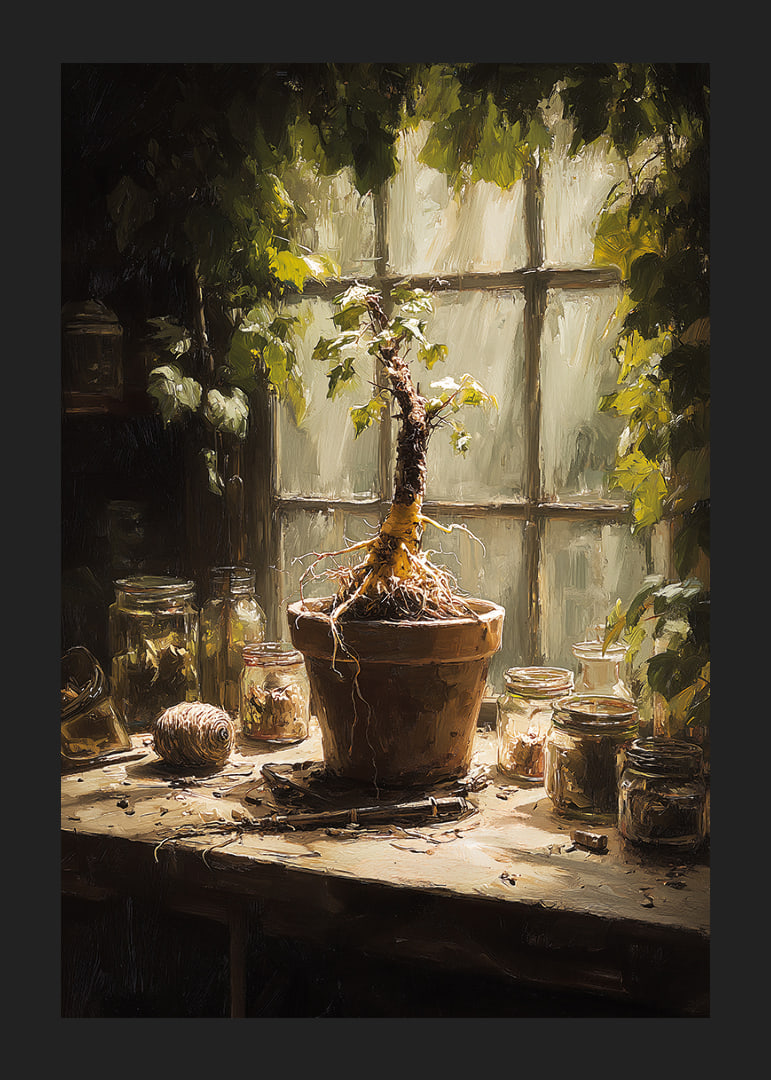 A sunlit plant corner creates peace and harmony.-12