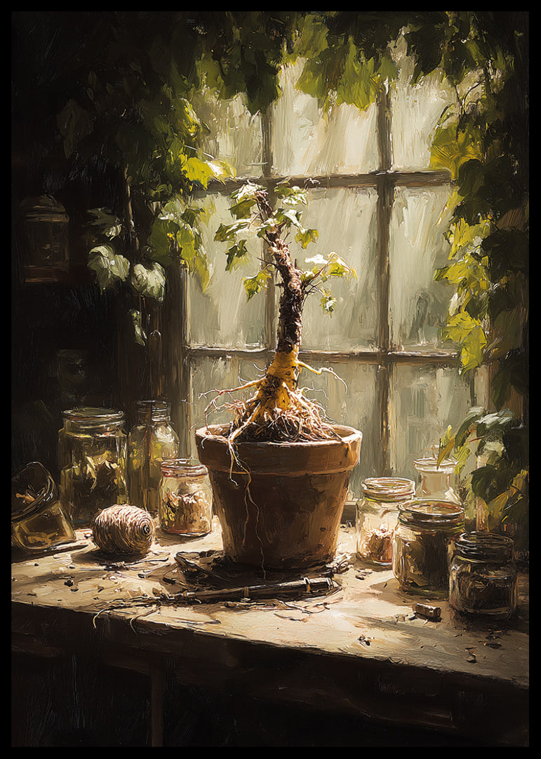 A sunlit plant corner creates peace and harmony.-12