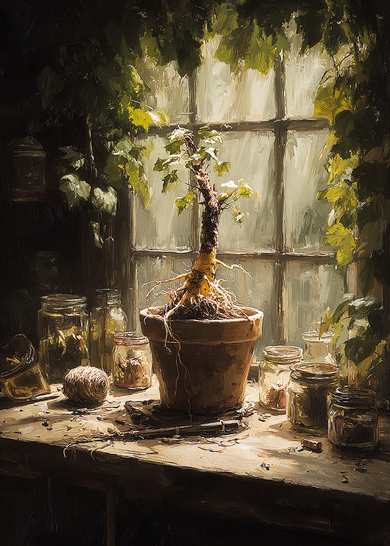 A sunlit plant corner creates peace and harmony.-12