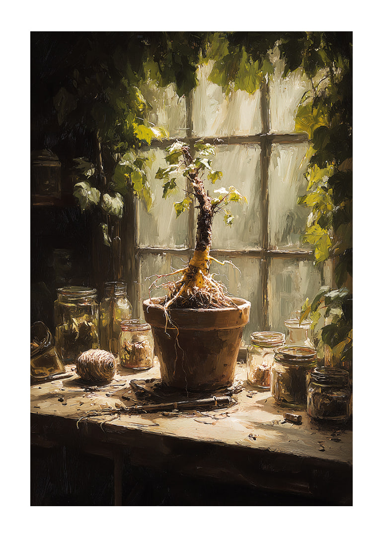 A sunlit plant corner creates peace and harmony.-12
