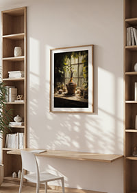 A sunlit plant corner creates peace and harmony.-8