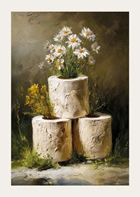 Soft flowers with a natural, rustic charm.-3