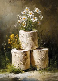 Soft flowers with a natural, rustic charm.-7