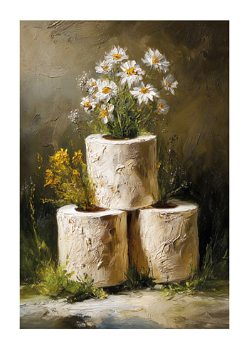 Poster Floral Wiping