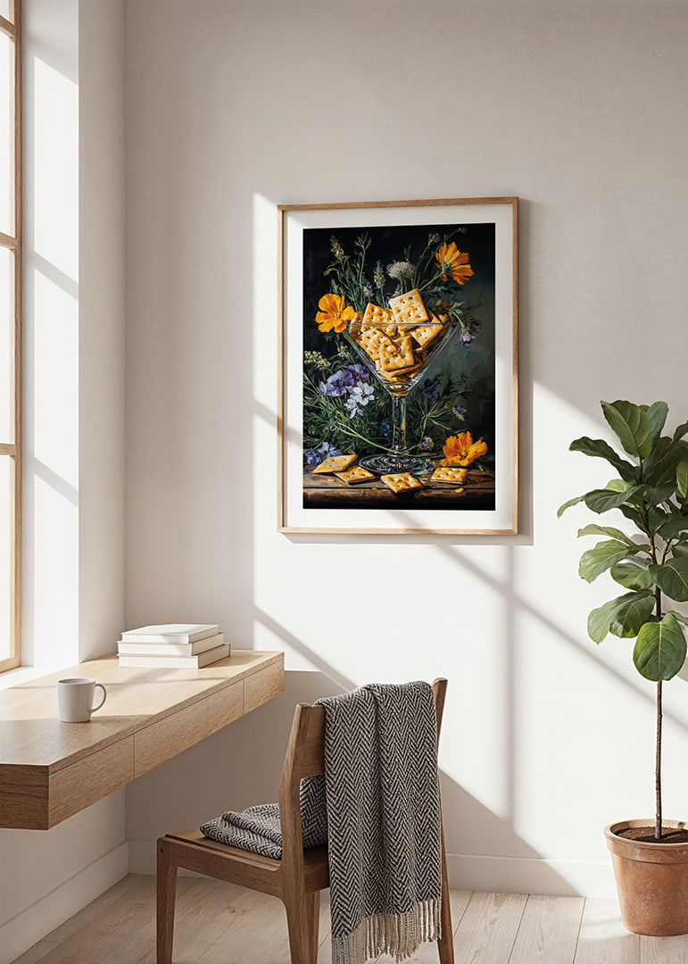 A tasteful fusion of flowers and biscuits in vibrant elegance.-12