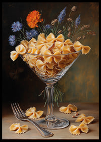 Pasta romance in an elegant glass creates a warm style.-6