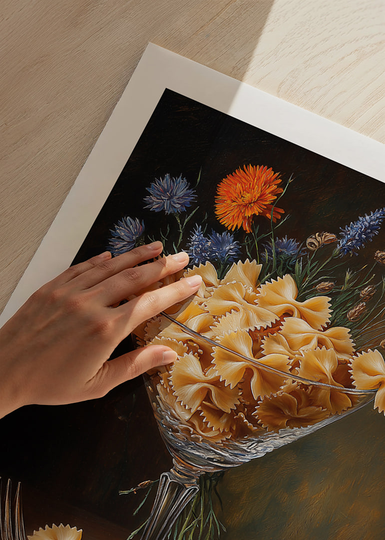 Pasta romance in an elegant glass creates a warm style.-12