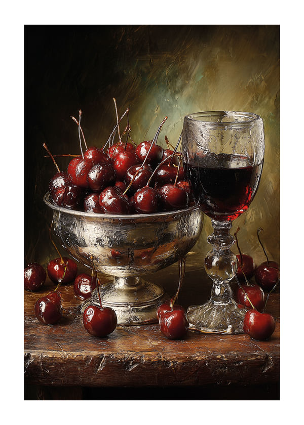 Plagát Cherries And Elegance
