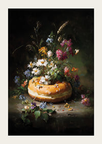 A symphony of flowers and pastries in beautiful harmony.-3