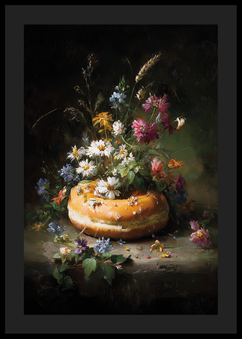 A symphony of flowers and pastries in beautiful harmony.-12