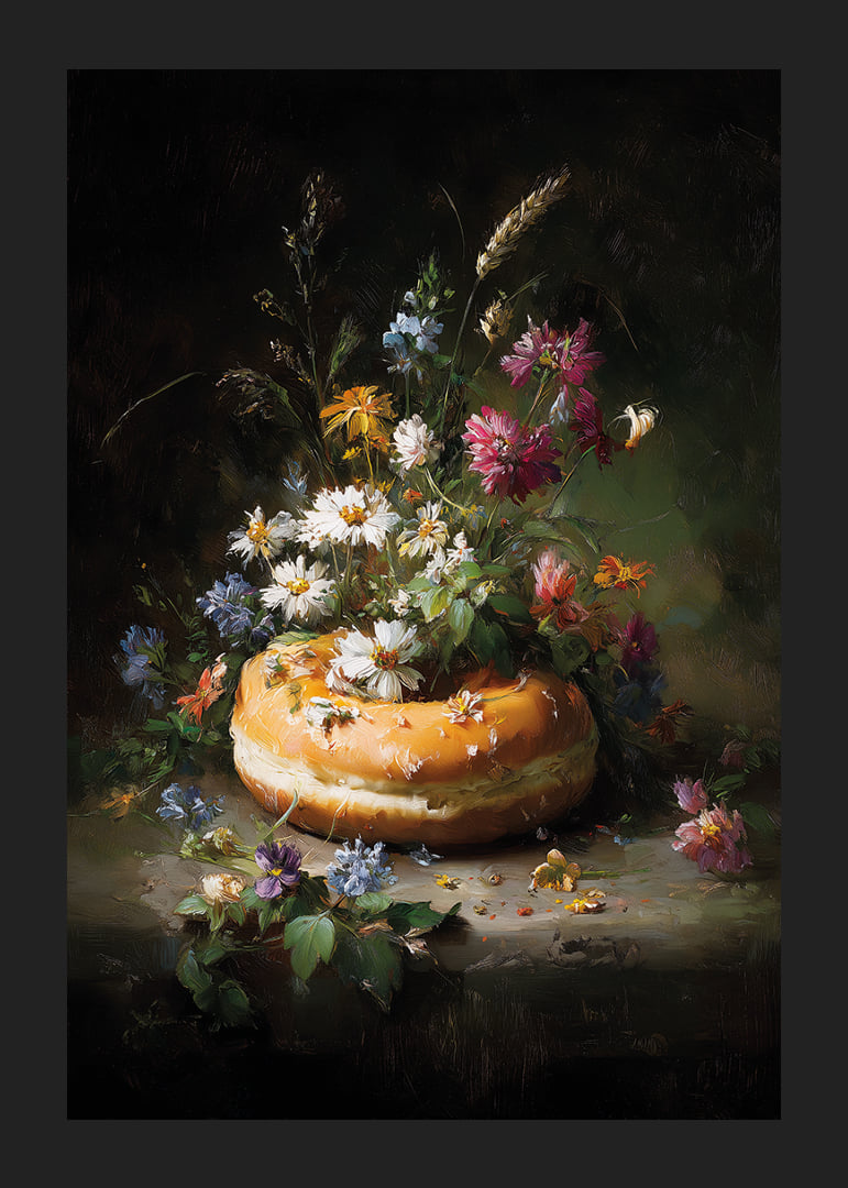 A symphony of flowers and pastries in beautiful harmony.-12