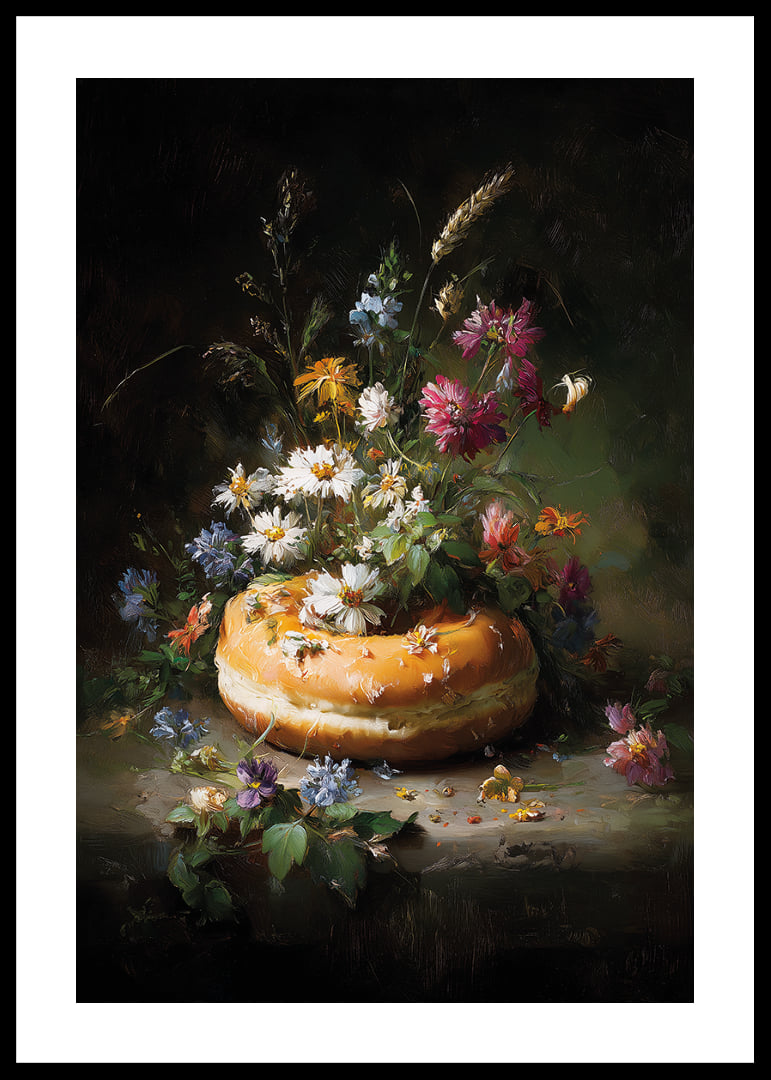 A symphony of flowers and pastries in beautiful harmony.-12