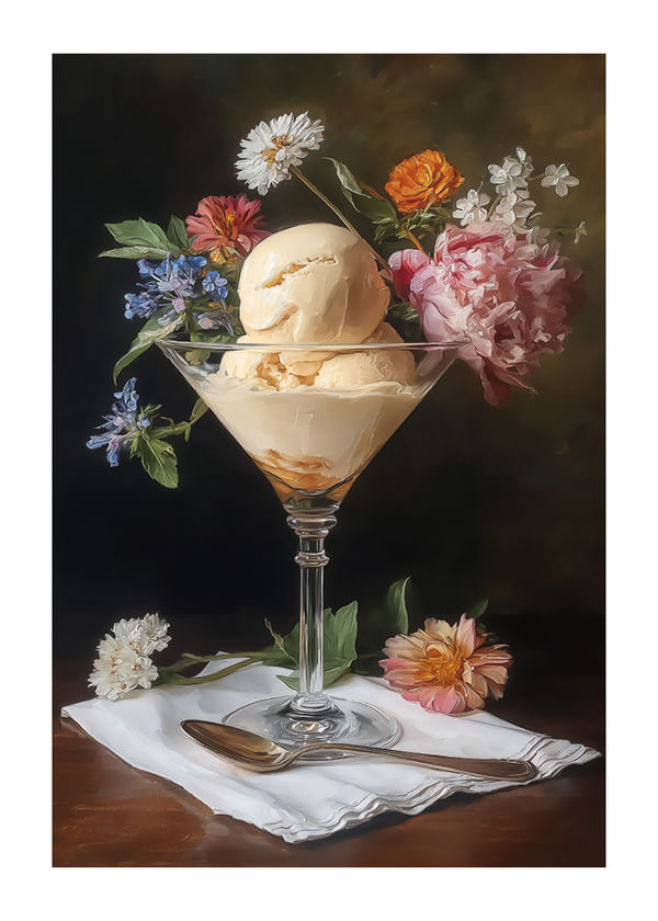Plagát Petals And Cream
