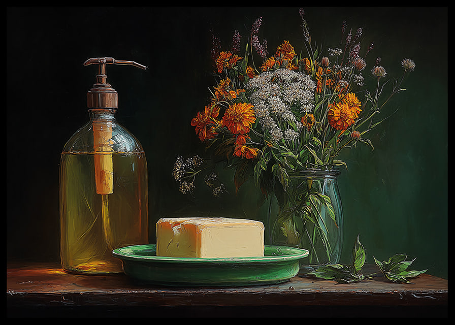 A timeless still life with flowers that enchants the mind.-12
