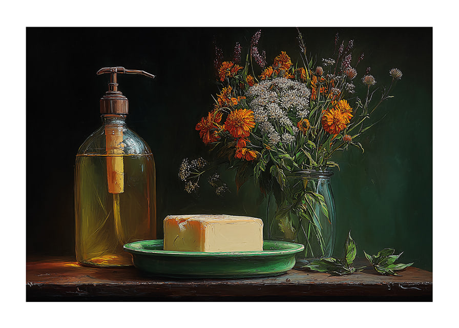 A timeless still life with flowers that enchants the mind.-12