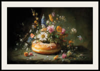 Een betoverende combinatie van bloemen en gebak.-2