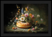 Een betoverende combinatie van bloemen en gebak.-4