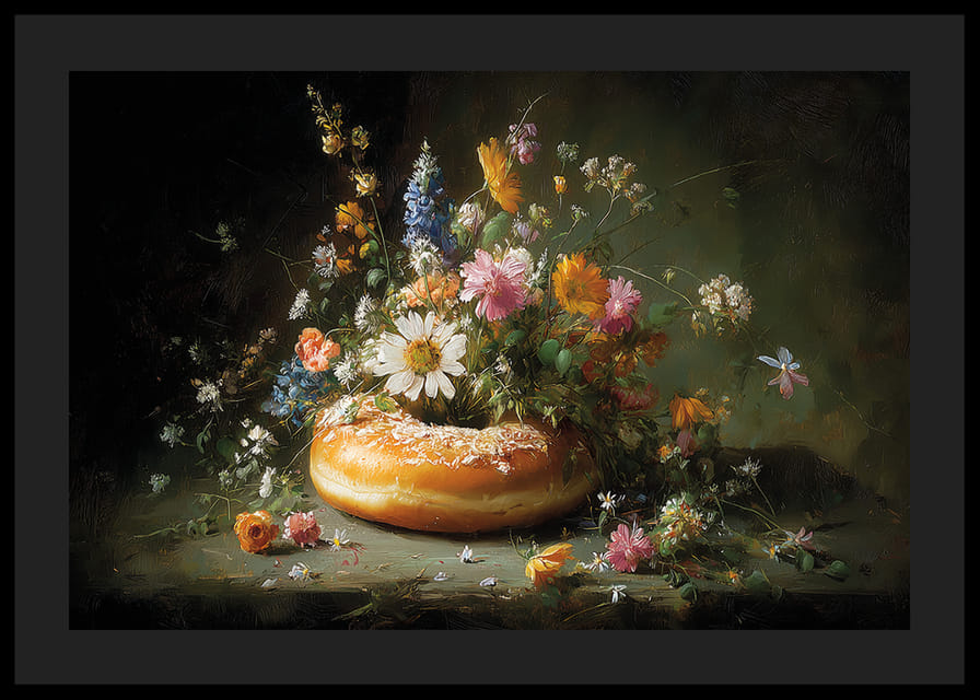 Een betoverende combinatie van bloemen en gebak.-12