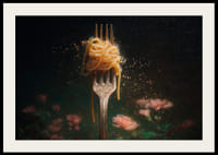 Vork waarmee u elegant een perfect ingepakte bundel pasta kunt optillen.-2