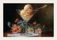 La boule de verre dans la beauté des fleurs capture le romantisme de l'œil.-3