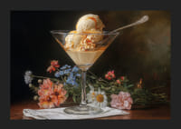 La boule de verre dans la beauté des fleurs capture le romantisme de l'œil.-5