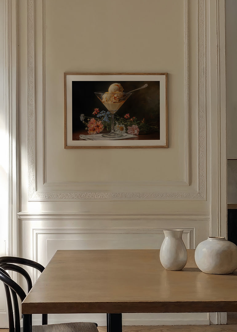 Glasskula i blommans skönhet fångar ögats romantik.-12