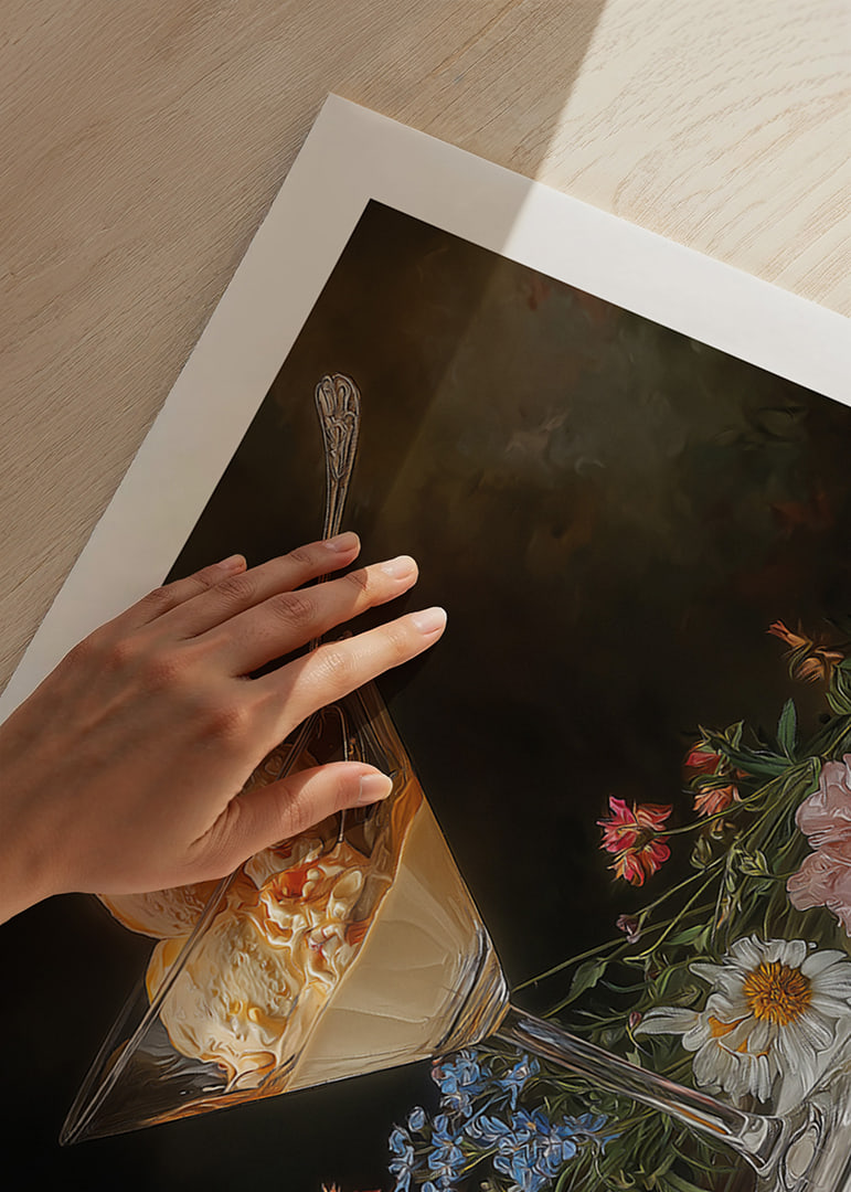 Glasskula i blommans skönhet fångar ögats romantik.-12