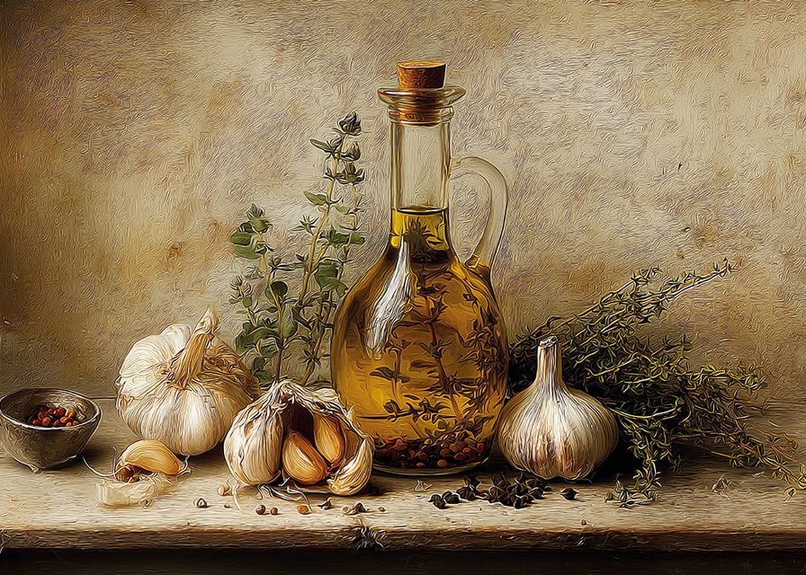 Classic beauty with olive oil and garlic for a timeless feel.-12