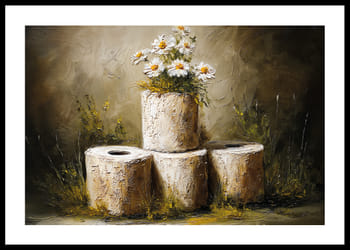 Poster Rustic Daisy Delight