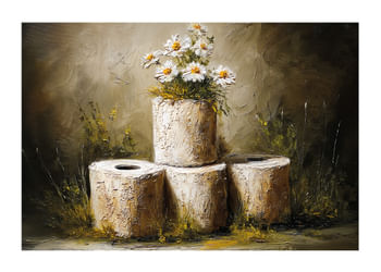 Poster Rustic Daisy Delight