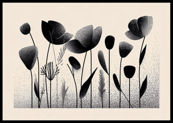 Poster Monochrome Meadow