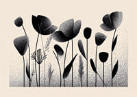Sophisticated flowers in a stylish pattern evoke elegance.-1