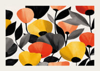 Le motif floral coloré crée de la vitalité et de la joie.-3