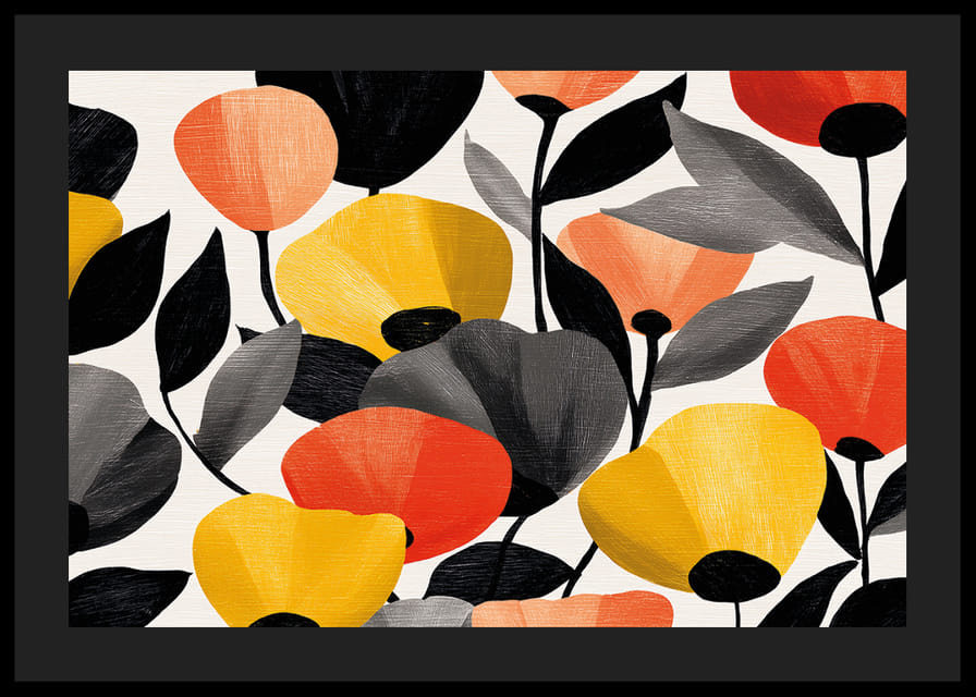 Le motif floral coloré crée de la vitalité et de la joie.-12