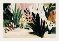 Livlige blomster danser i bløde penselstrøg.-3