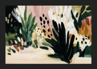 Livlige blomster danser i bløde penselstrøg.-5