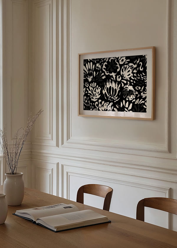 Póster Dark Floral Symphony crossfade