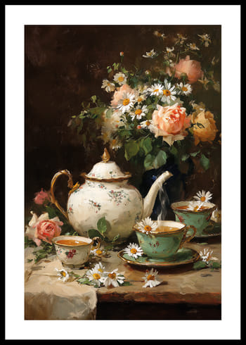 Poster Vintage Tea Serenity