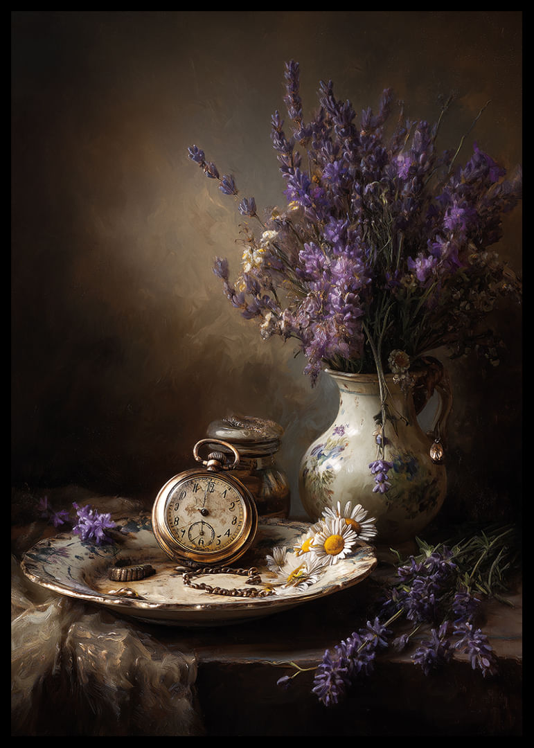 Beauté classique avec des détails lavande et antiques.-12
